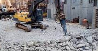 Демонтаж фундамента цена от 1995 руб. | снос старого фундамента заказать в Костомукше